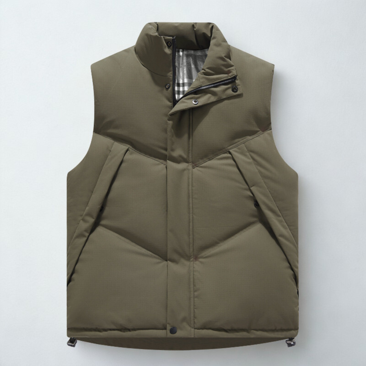 Men's Puffer Vest Insulated Quilted Gilet Stand Collar 6