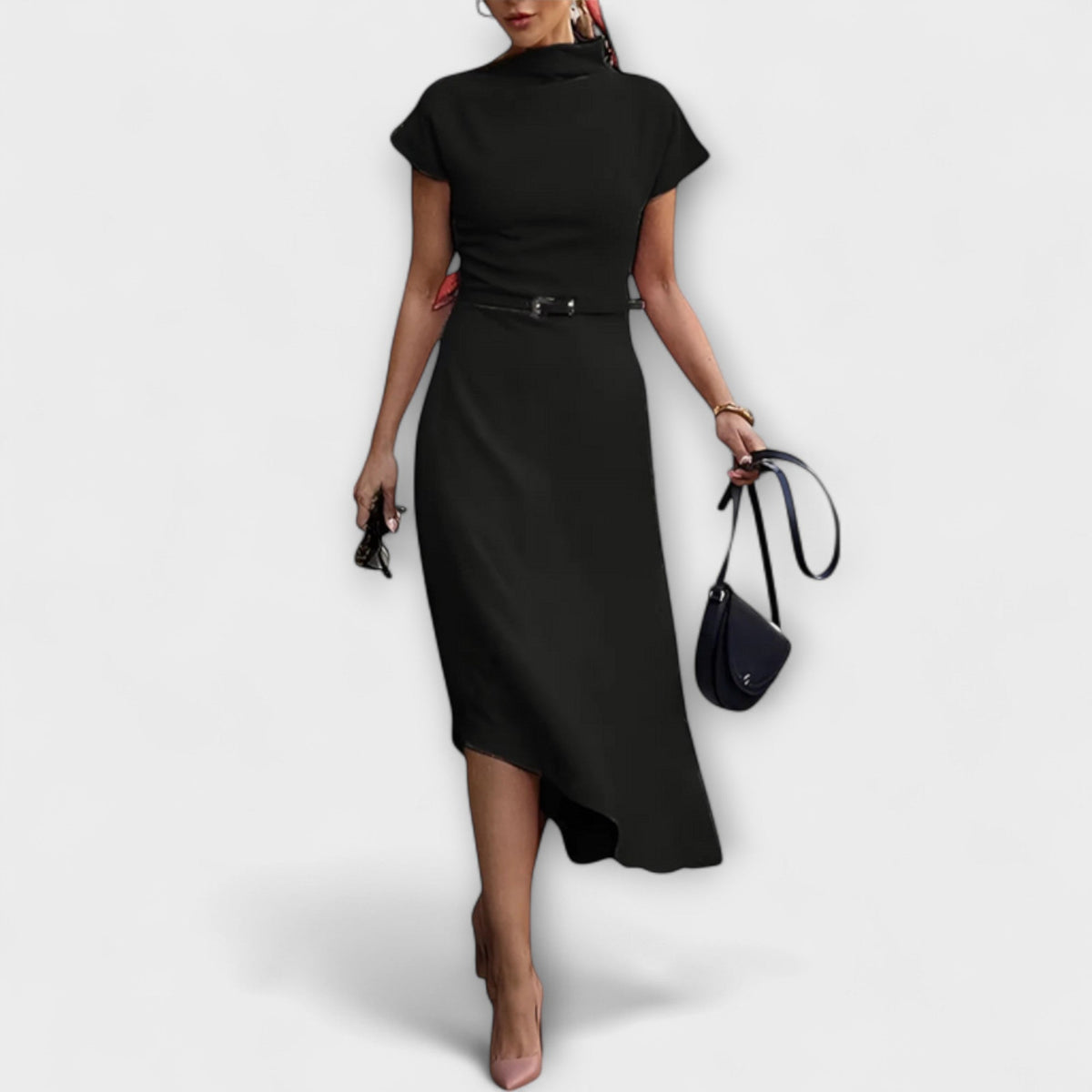 Amelia - Chic Asymmetrical Urban Dress for Any Occasion