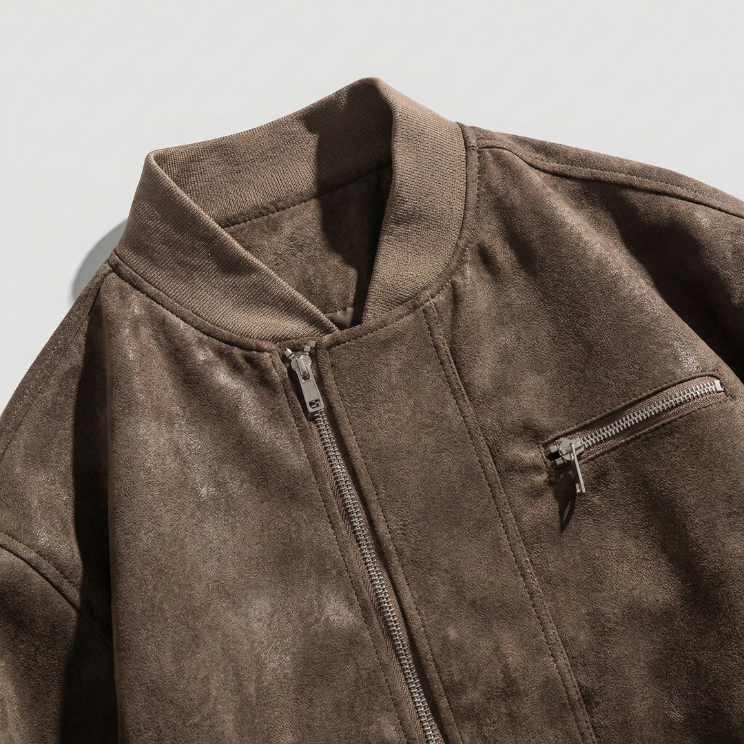 Men's Jacket | Front-Zip & Stand Collar 6
