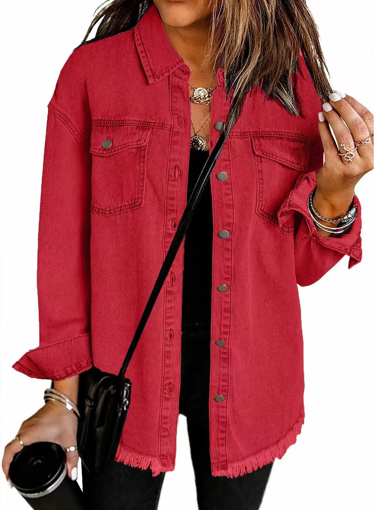 Women's Classic Fit Jacket Practical Pockets Timeless 7