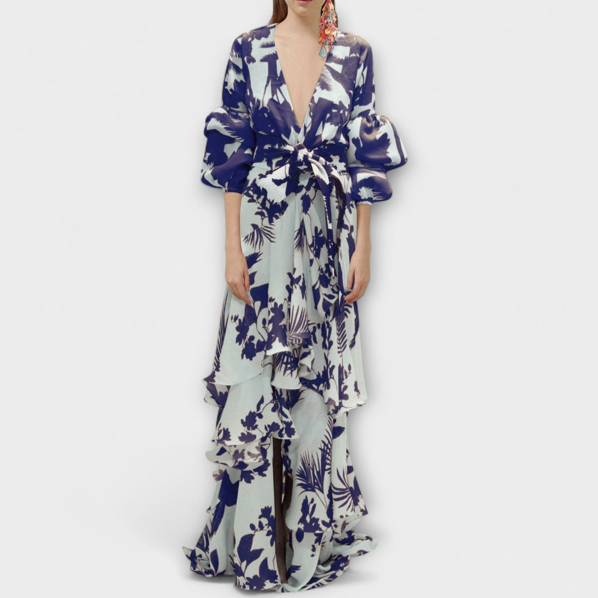 Marie - Flowy Chiffon Dress for Festive Occasions