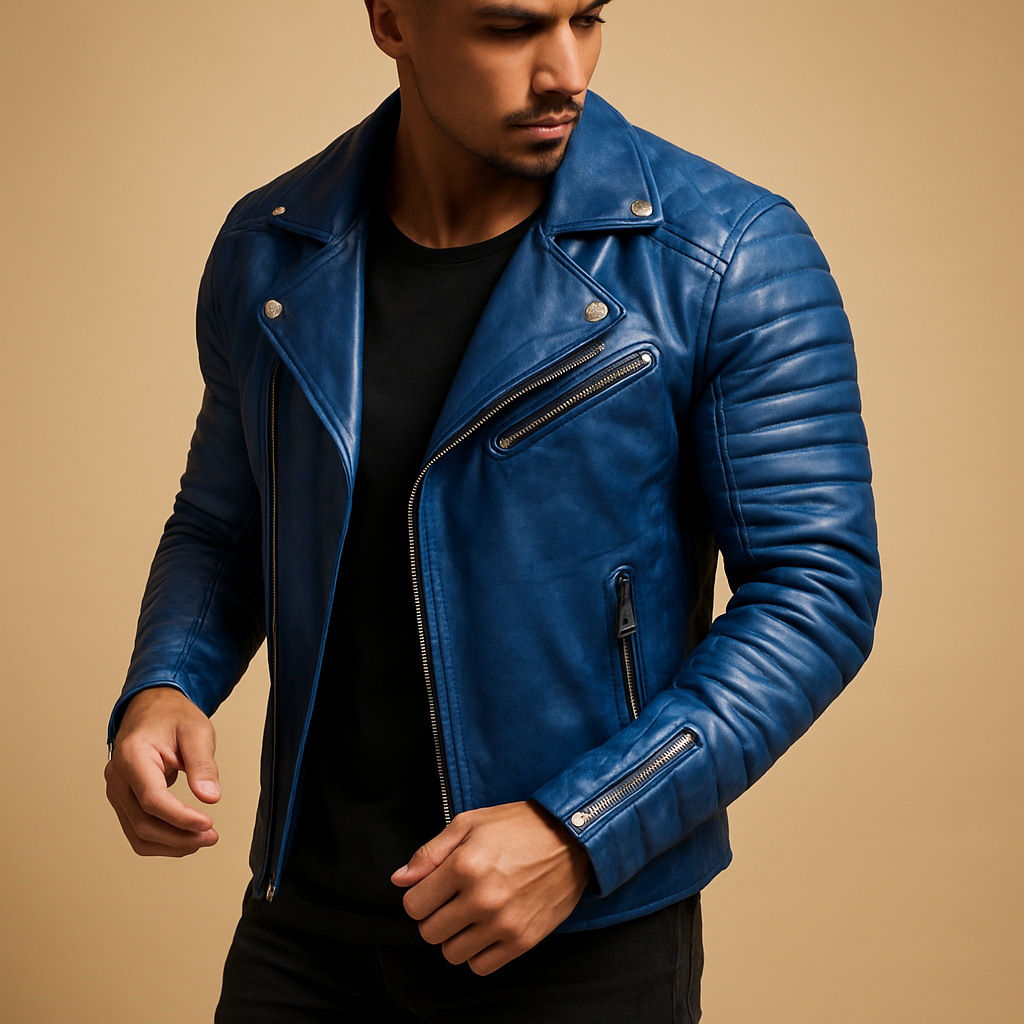 Men's Biker Jacket | Waterproof & Wind Resistant