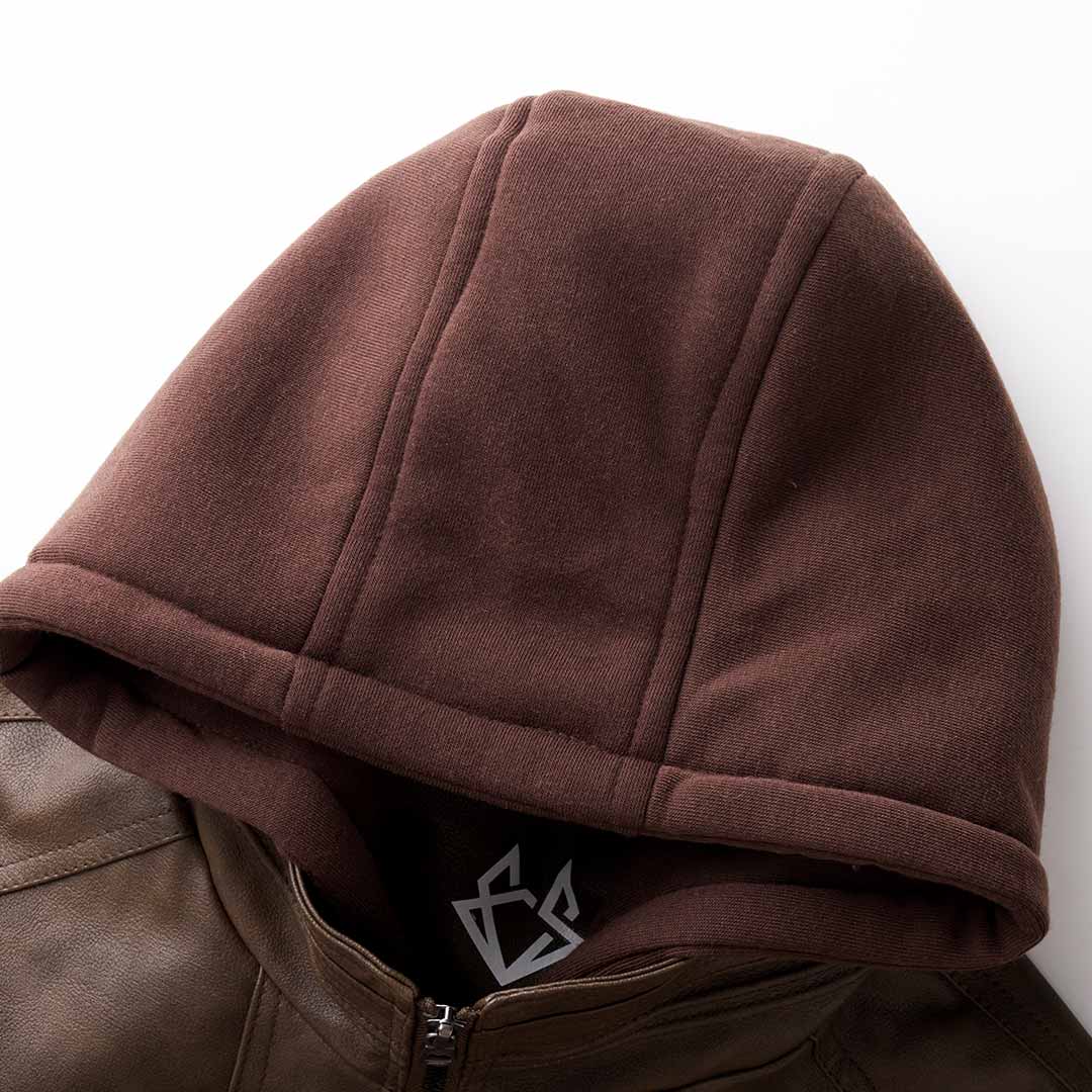 Men's Bomber Jacket | Removable Hood & Zip Pockets