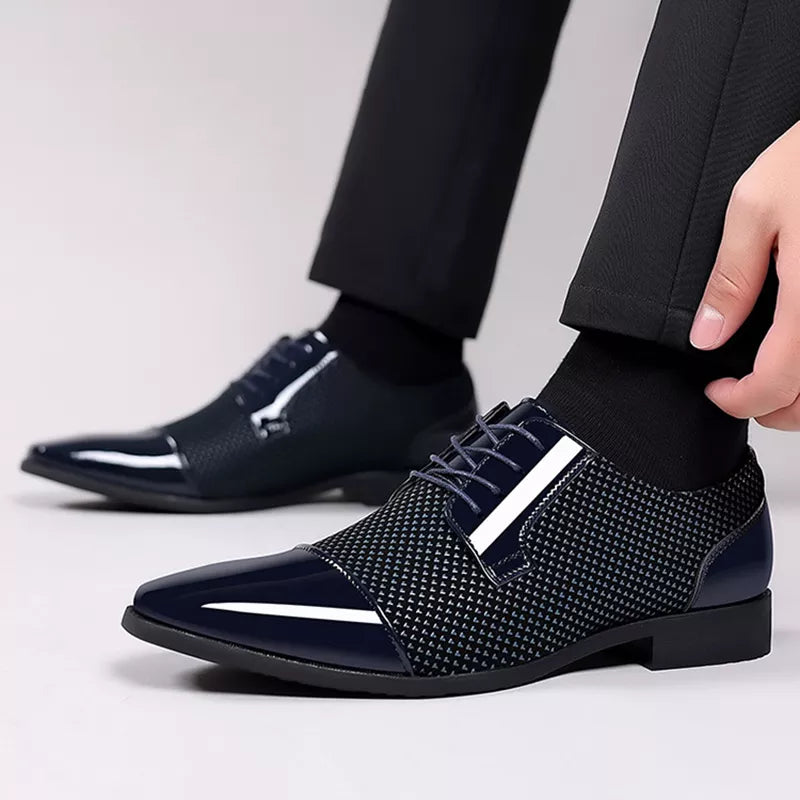Men’s Brogue Oxford Dress Shoes – Chic Formal & Business Attire
