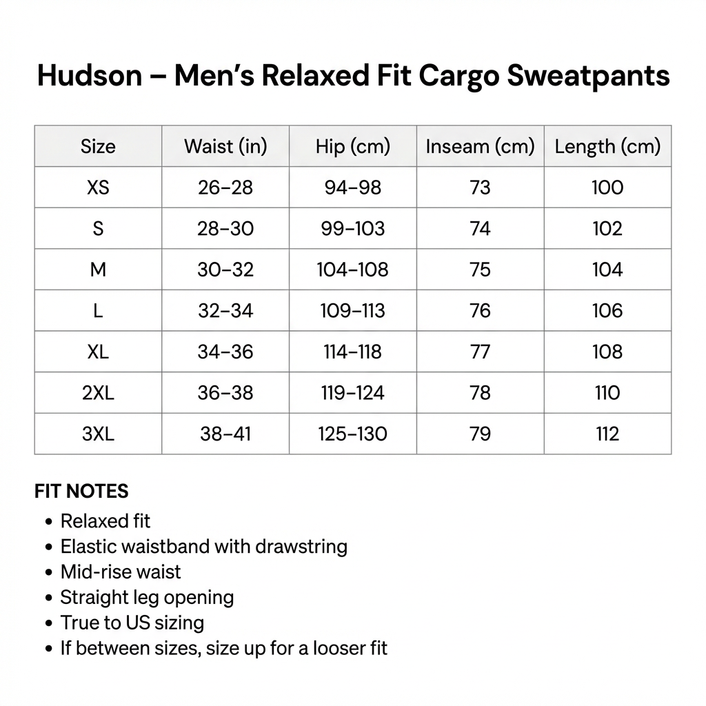 Men's Cargo Sweatpants | Relaxed Fit & Utility Pockets