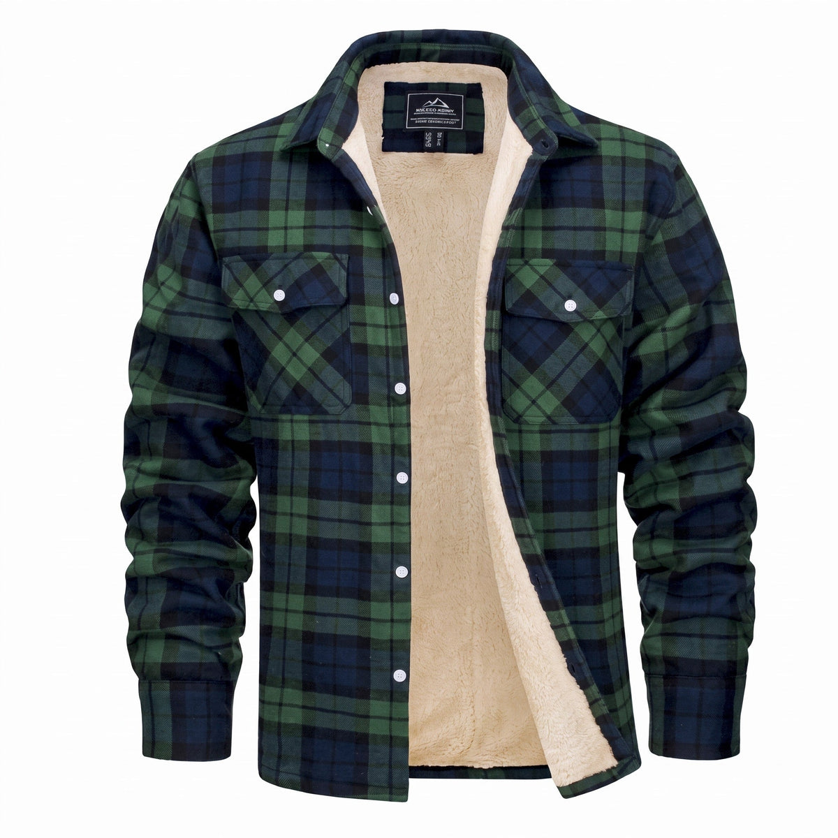 Men's Checked Overshirt Jacket | Lined & Warm