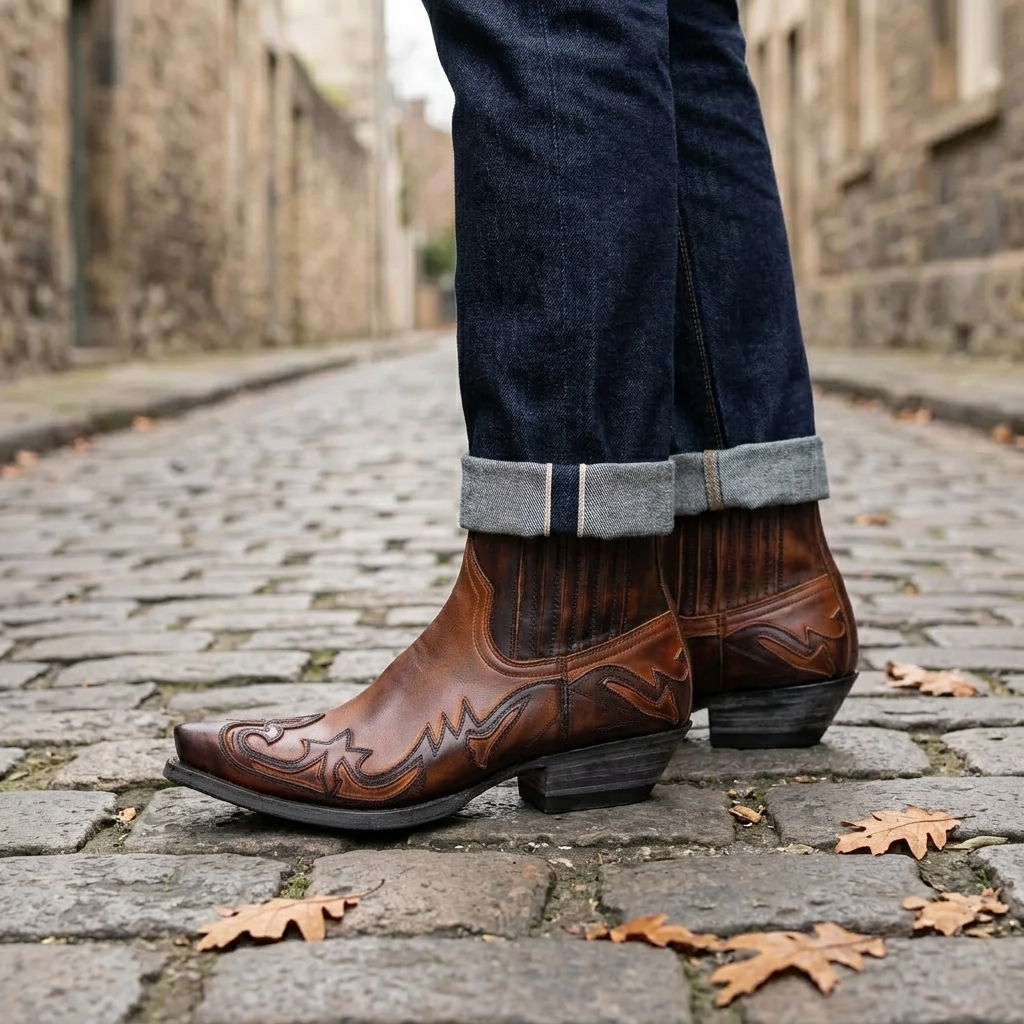 Men's Cowboy Boots | Pointed Toe & Pull-On