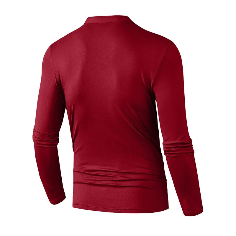 Men's Half-Zip Polo Shirt | Stretch Comfort & Breathable