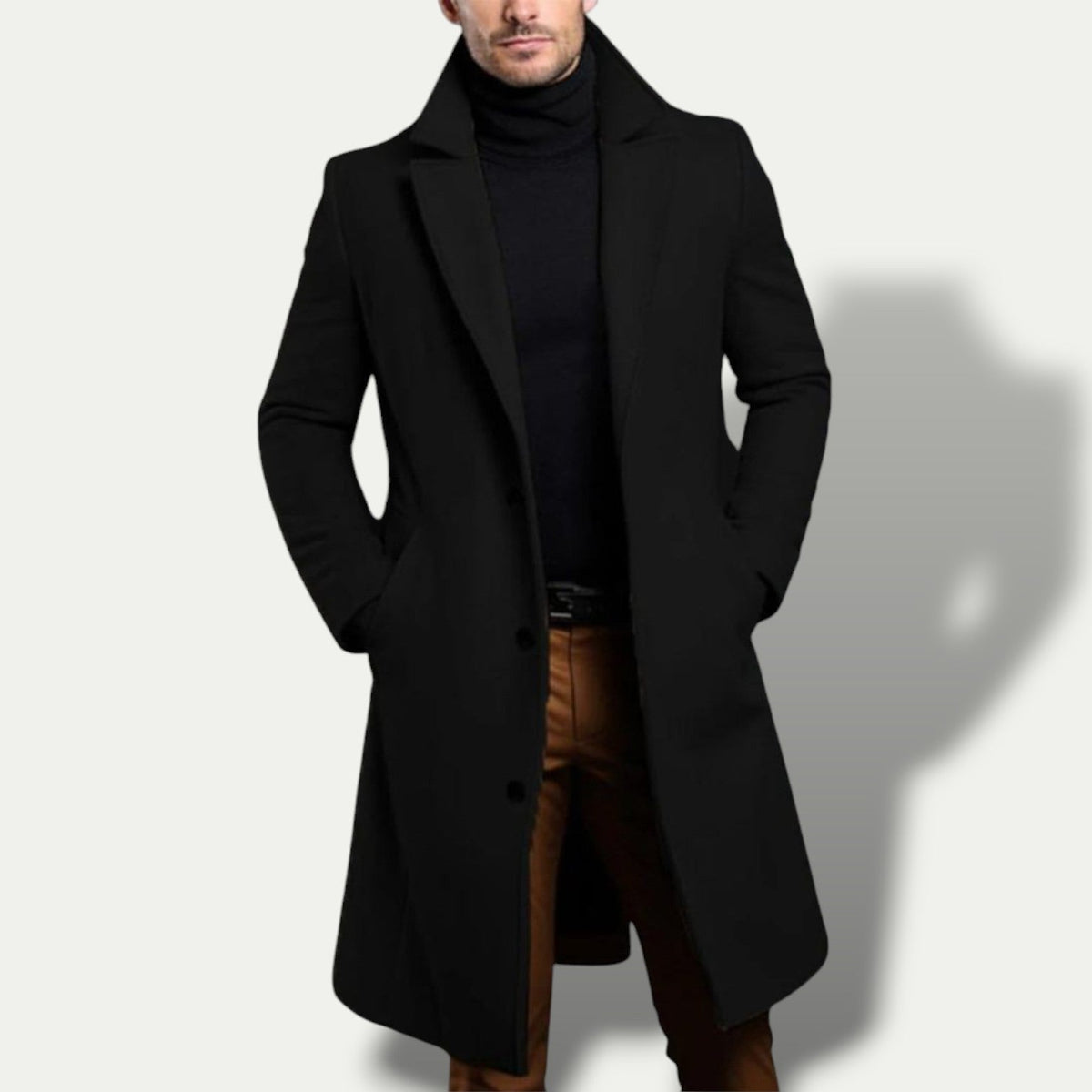 Men's Long Coat - Stylish All-Season Outerwear