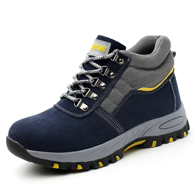 Men's Steel Cap Work Boots | Lace-Up & All-Season Grip