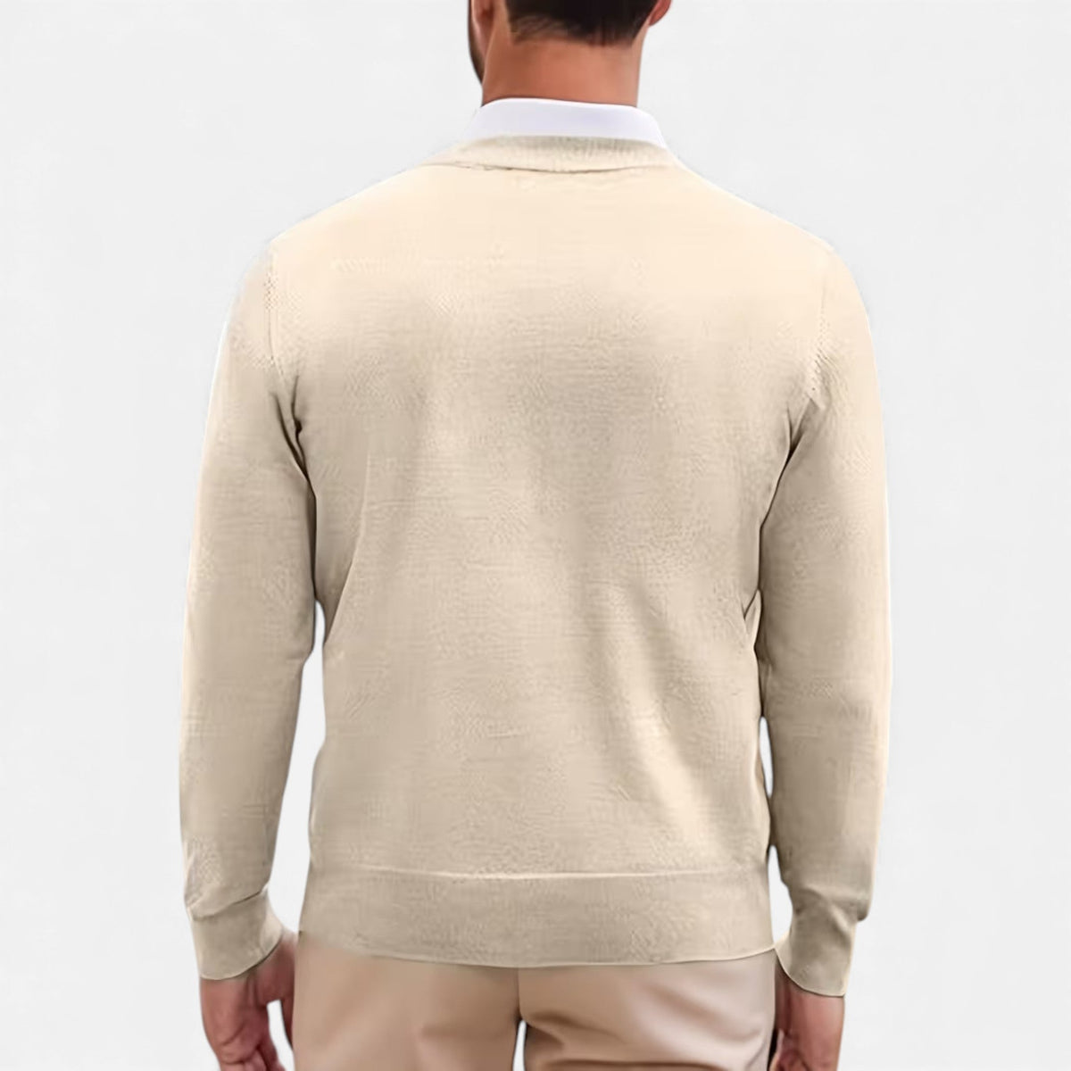 Men's V-Neck Knit Sweater | Soft & Warm