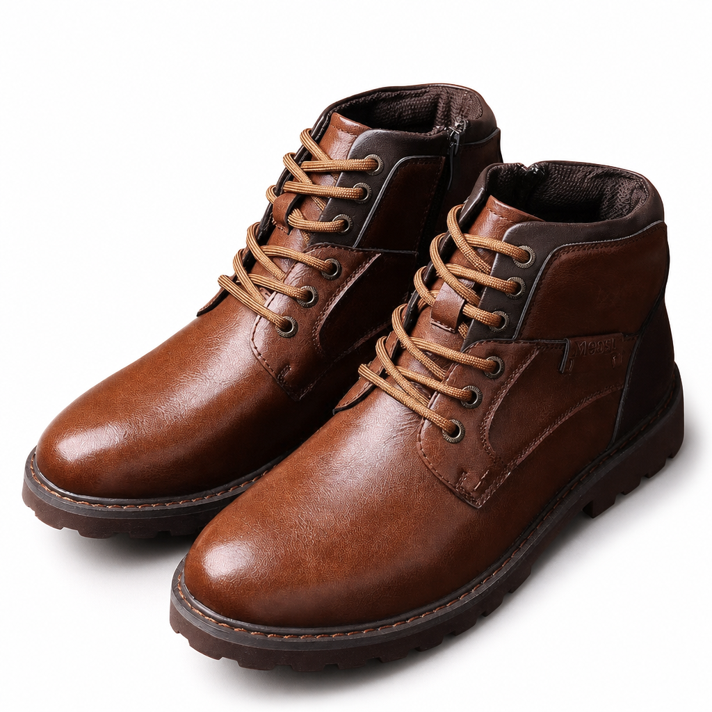 Men's Work Boots | Lace Up & Side Zip