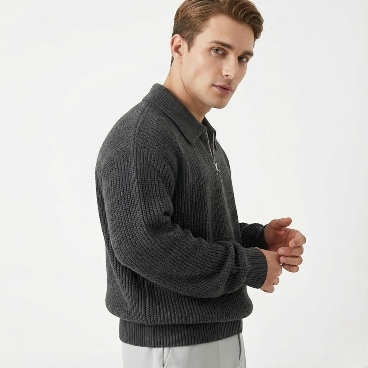 Men's Zip Pullover | Warm & Soft Comfort