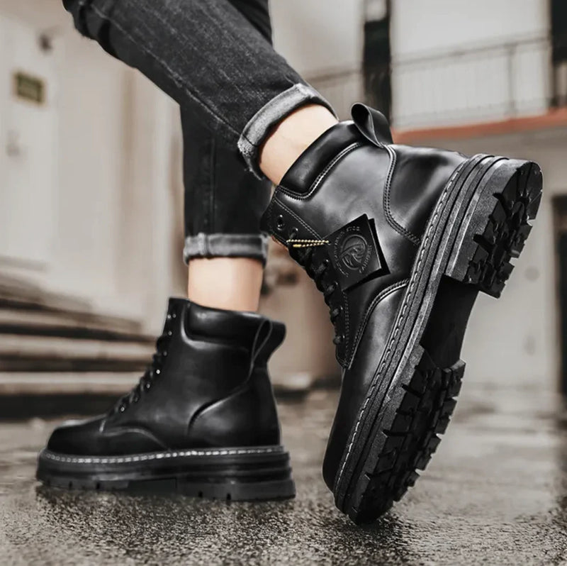Men's Orthopedic High-Top Boots | Lace-Up Support & Slip-Resistant Grip 5