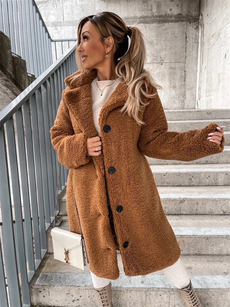 Women's Long Coat | Wind Proof & Warm 4
