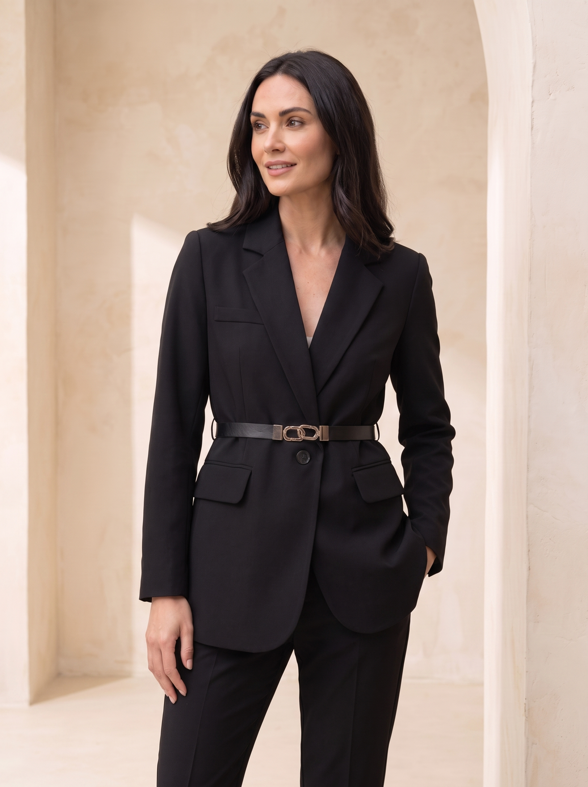 Women's Belted Blazer | Tailored Fit