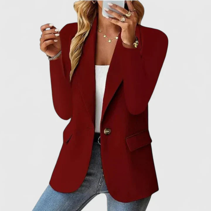 Women's Blazer | Lapel Single Button Fit