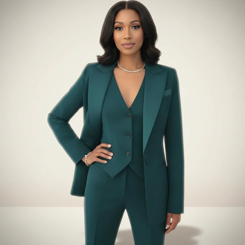 Women's Blazer Set | Tailored Fit & Notch Lapel