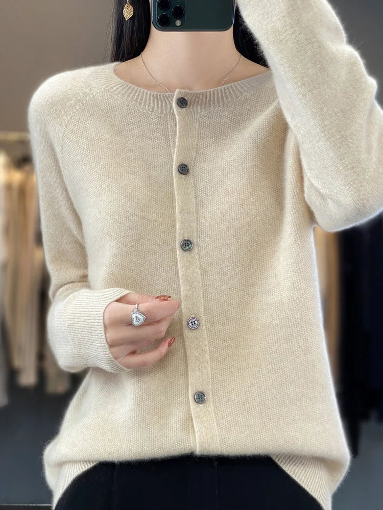 Women's Cardigan | Button Front Knit Fit
