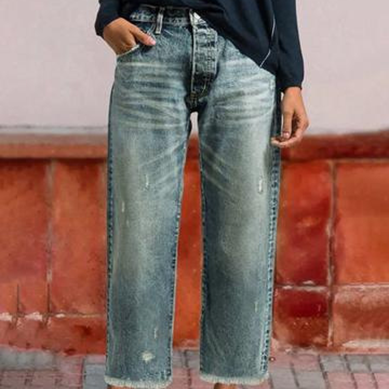 Women's Cropped Straight Jeans | Flattering Everyday Fit