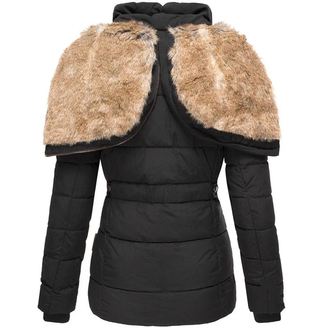 Women's Hooded Puffer Jacket | Warm & Wind Proof
