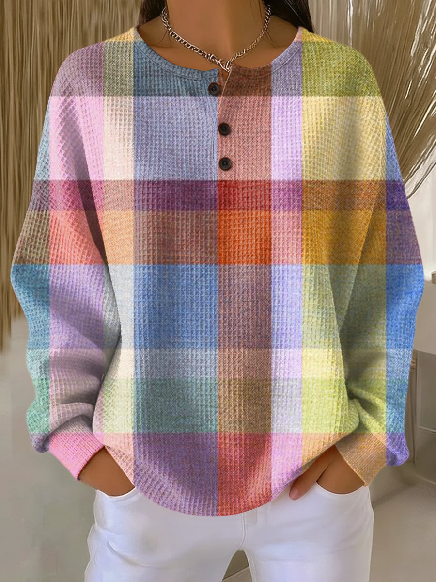 Women's Jumper | Warm & Cosy Waffle Knit
