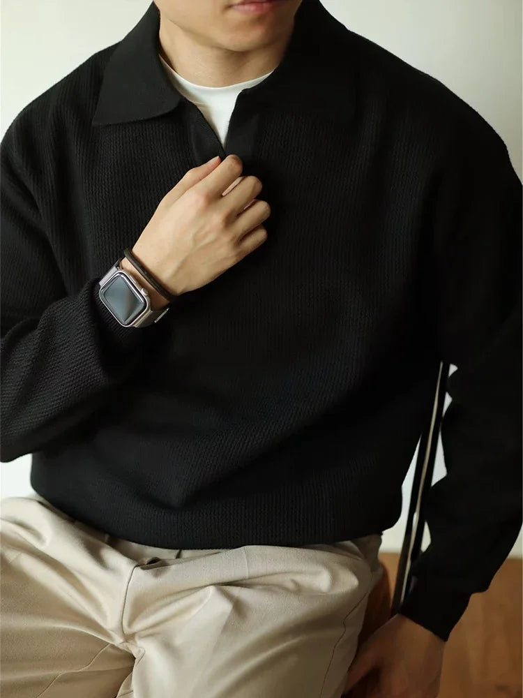 Women's Knit Polo Jumper | Relaxed Fit & Layer Ready