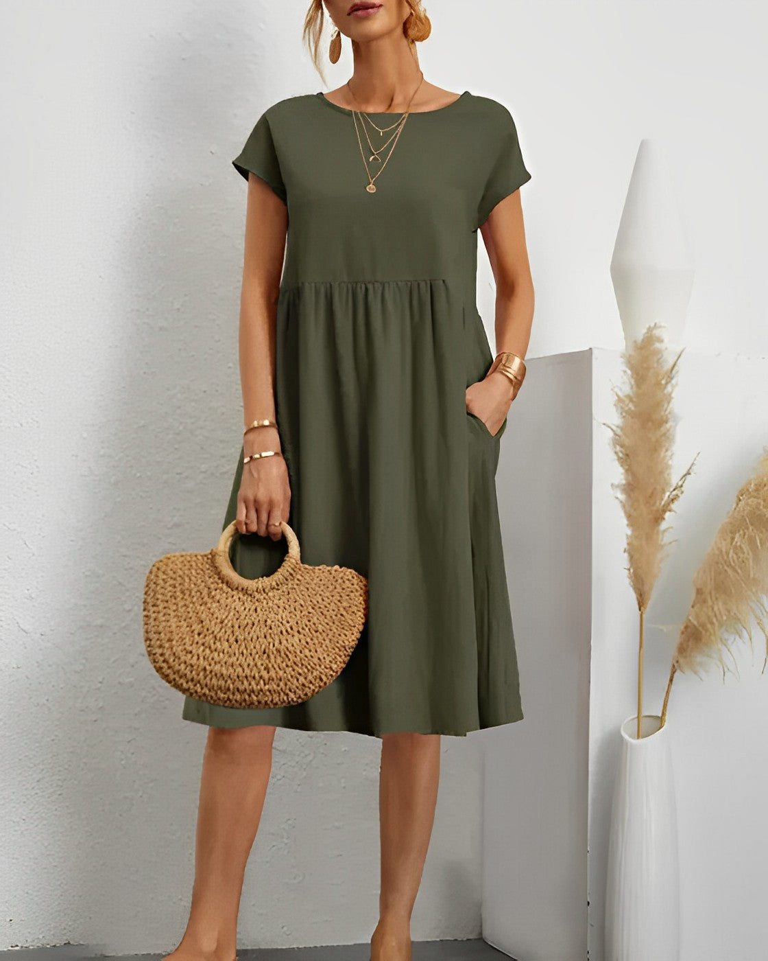 Women's Mini Dress | Relaxed Fit & Pockets
