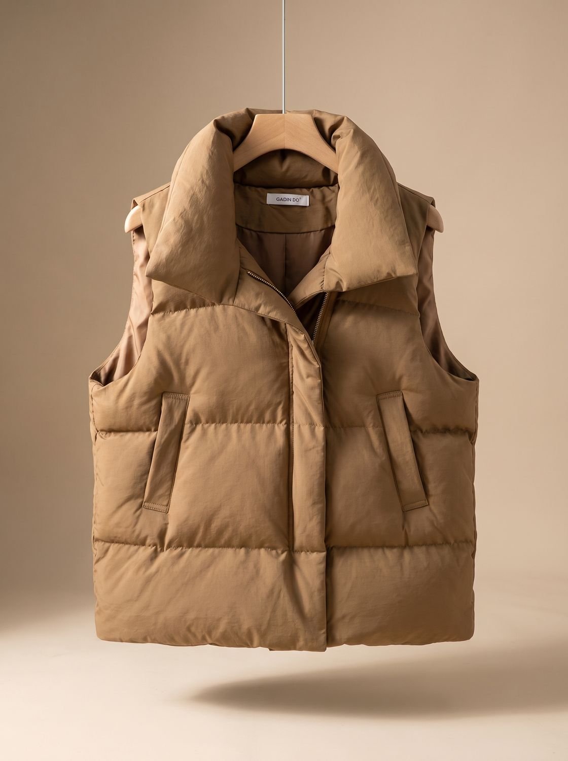 Women's Puffer Vest | Shawl Collar & Wind-Proof Warmth