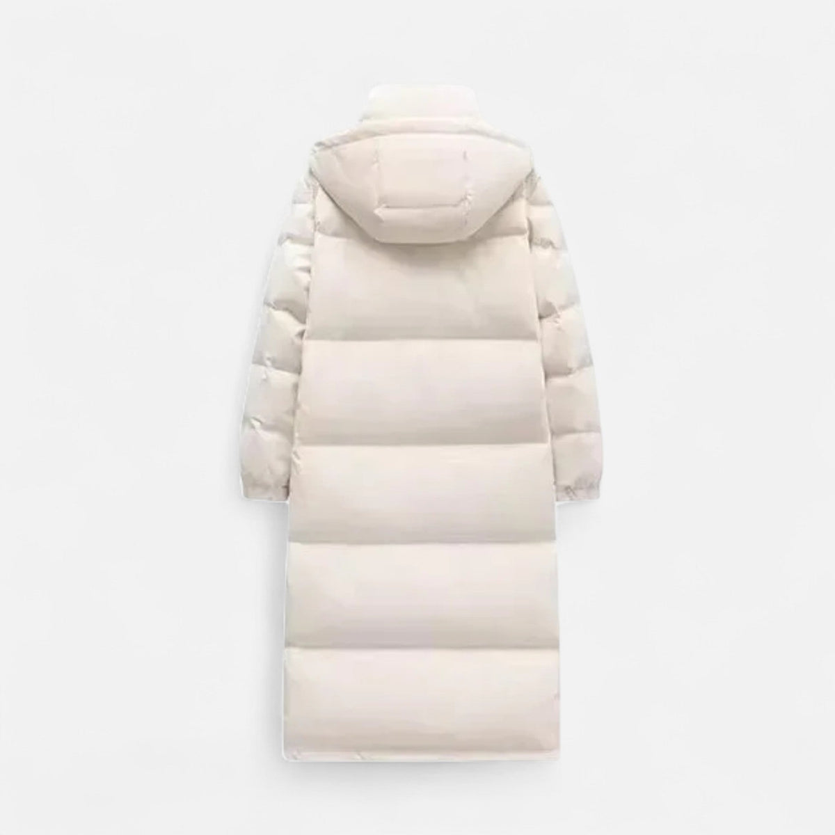 Women's Quilted Jacket Long Line Padded Versatile with Removable Hood