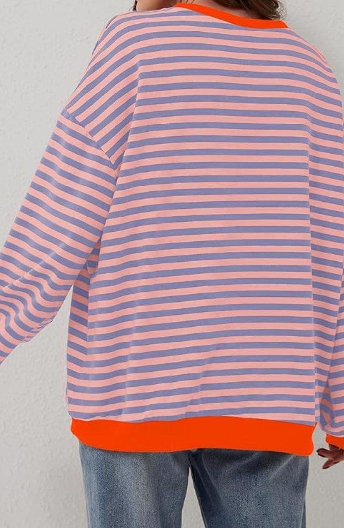 Women's Striped Sweater | Warm & Relaxed Fit