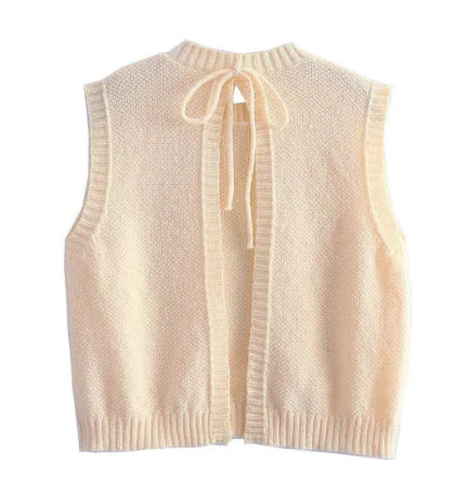 Women's Summer Top | Open Back Tie Detail