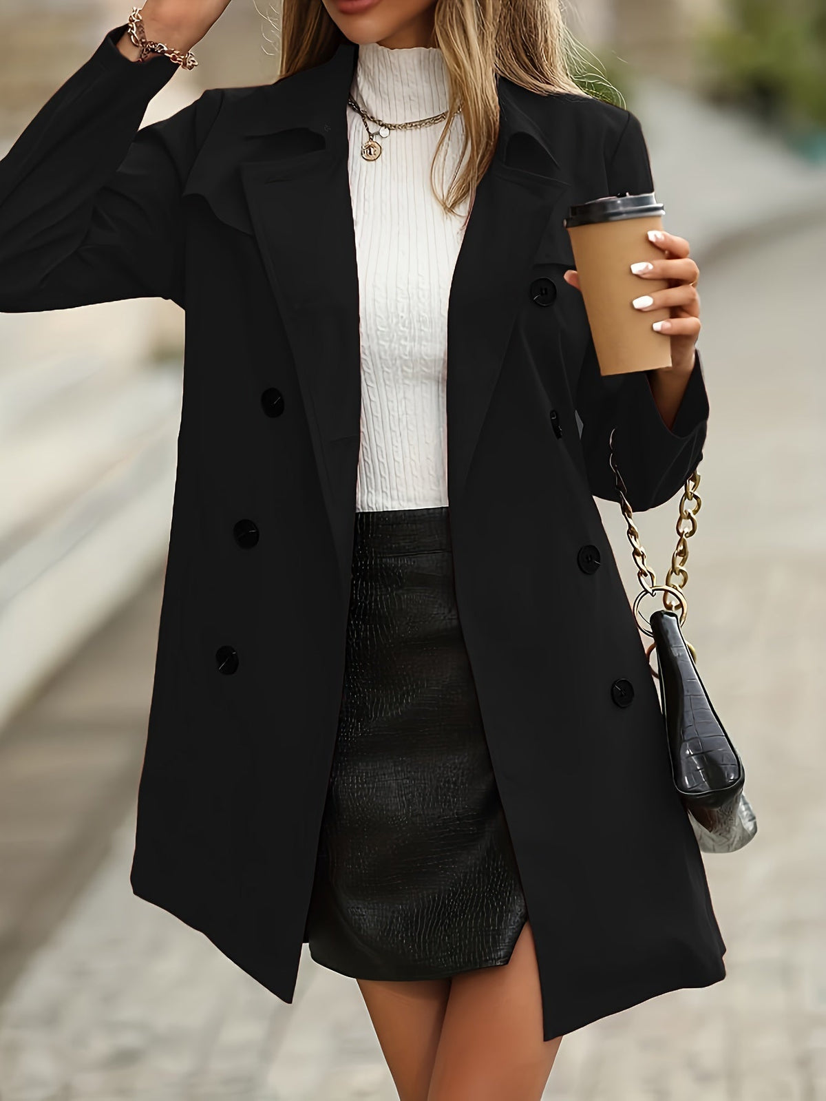 Women's Trench Coat | Belted & Double-Breasted Design