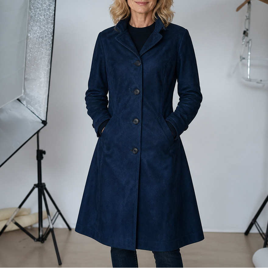 Women's Trench Coat | Long Line & Soft Drape