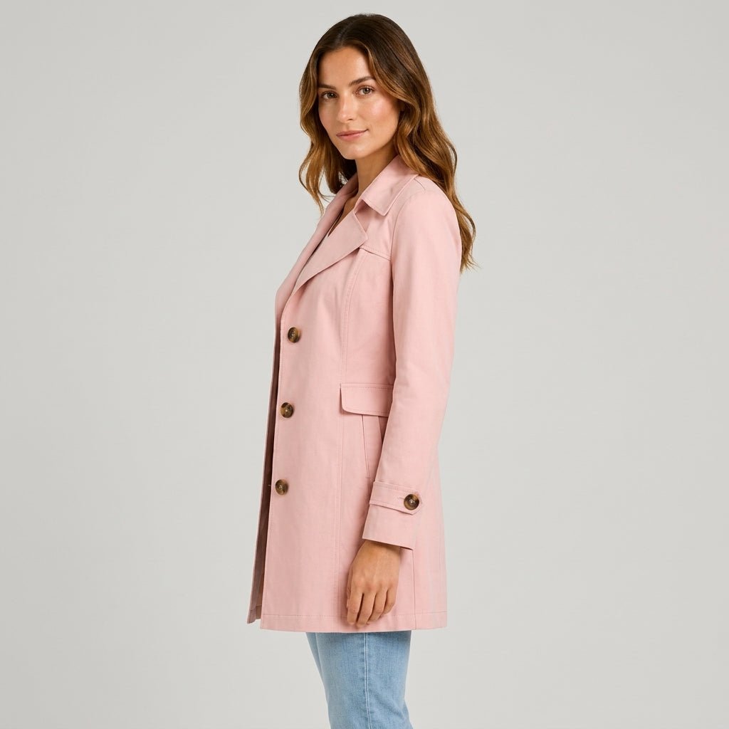 Women's Trench Coat | Tailored Fit & Notch Lapel