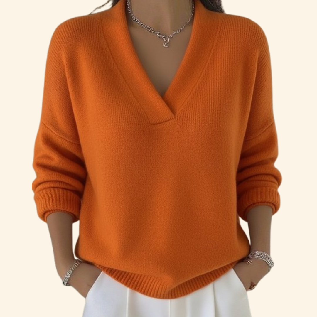 Women's V-Neck Jumper | Soft & Flattering Fit