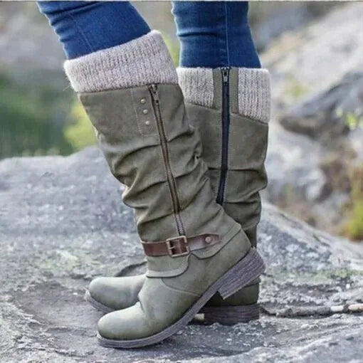 Women's Winter Boots | Knit Cuff Detail