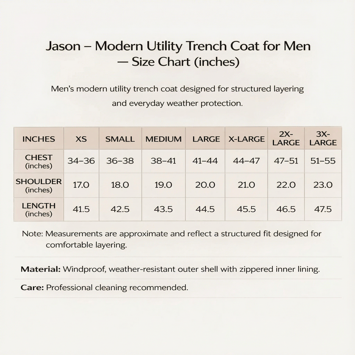 Men's Utility Trench Coat | Windproof & Weather Resistant 5