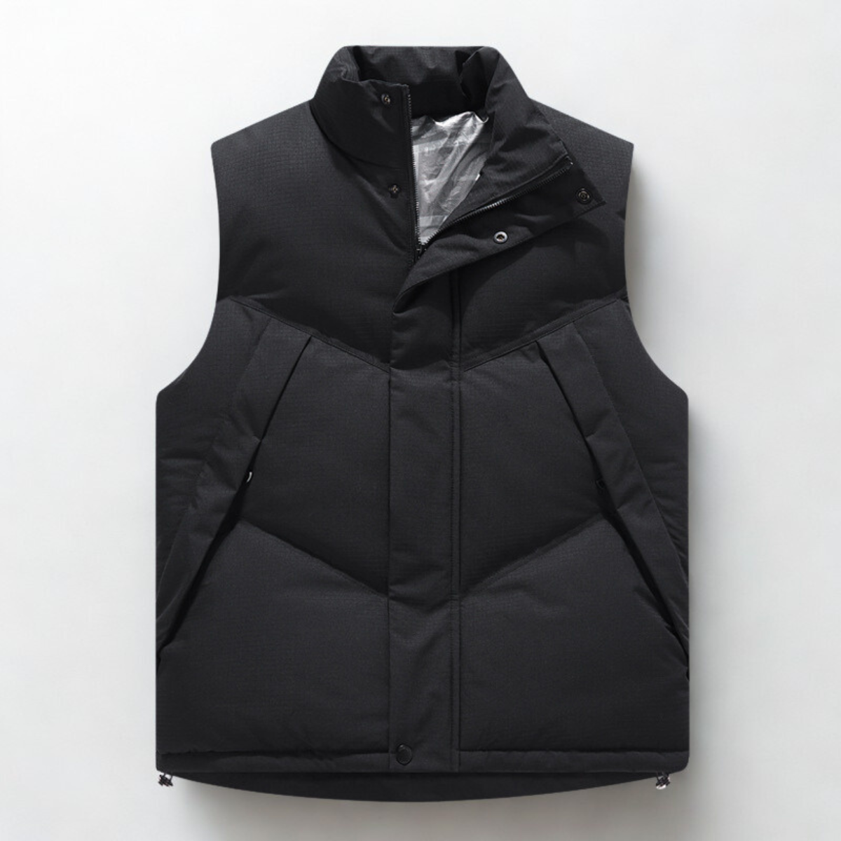 Men's Puffer Vest Insulated Quilted Gilet Stand Collar 1