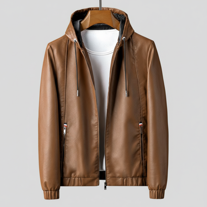 Men's Water-Resistant Adjustable Hooded Jacket Coat 6