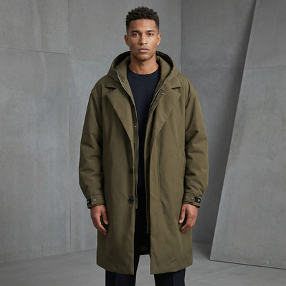 Men's Utility Trench Coat | Windproof & Weather Resistant 2