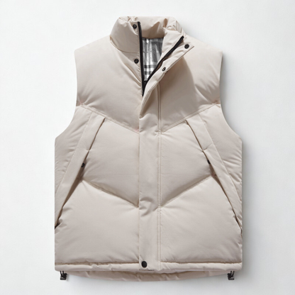 Men's Puffer Vest Insulated Quilted Gilet Stand Collar 4