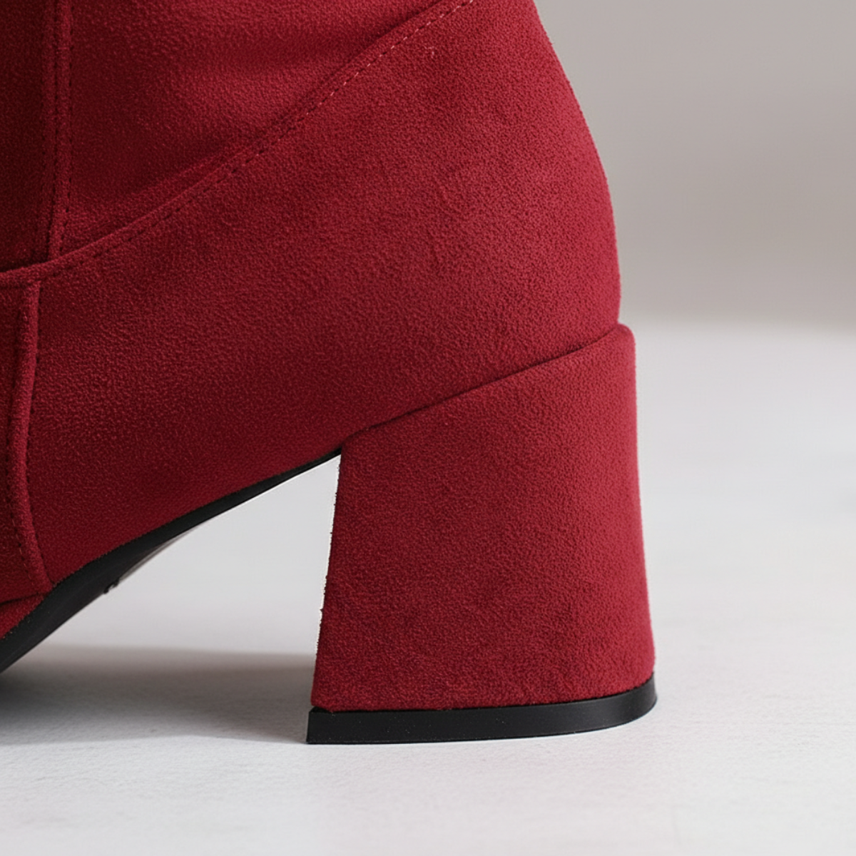 Women's Knee-High Boots Adjustable Buckle Block Heel 5