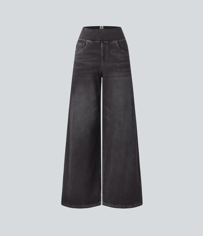 Women's High Rise Jeans Stretch Skinny Fit Trousers 22