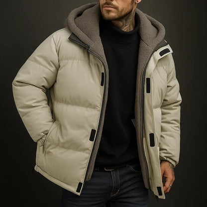 Men's Waterproof Insulated Winter Jacket Hooded Coat 1
