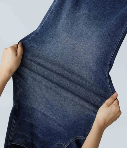 Women's High Rise Jeans Stretch Skinny Fit Trousers 7
