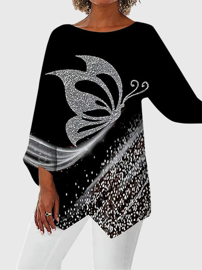 Alayah™ | Chic Crew Neck Blouse for Everyday Wear