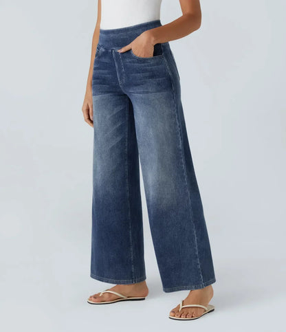 Women's High Rise Jeans Stretch Skinny Fit Trousers 3