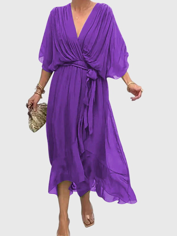 Bethany | Chic Evening Dress in Soft Fabric