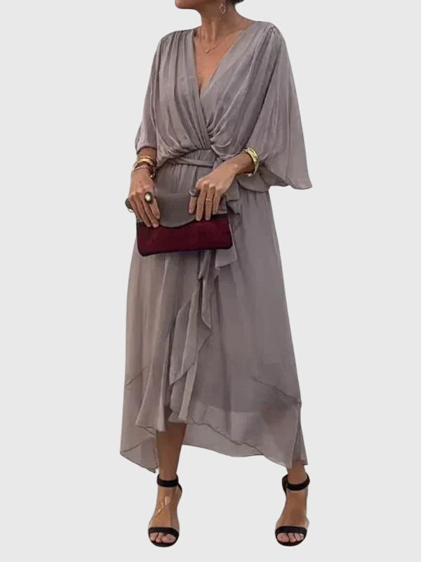 Bethany | Chic Evening Dress in Soft Fabric